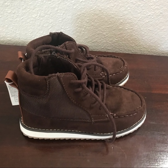 Old Navy Other - NWT Old Navy Brown Zip/Tie Boots - Size 11